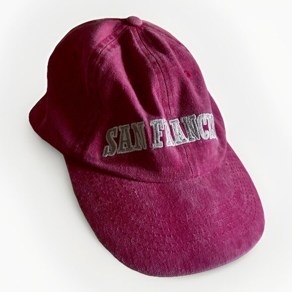 San Francisco Pink Washed Baseball‎ Cap - Picture 2 of 7